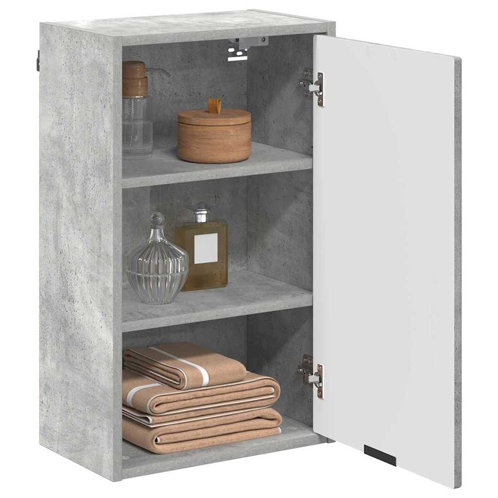 Badkamer Kast Wandgemonteerd Beton Grijs 39 x 23,5 x 65 cm is nu te koop bij PeponiXL, paradijselijk wonen!