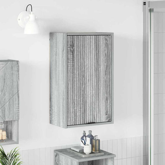 Badkamer Kast Wandgemonteerd Grijs Sonoma 39 x 23,5 x 65 cm is nu te koop bij PeponiXL, paradijselijk wonen!