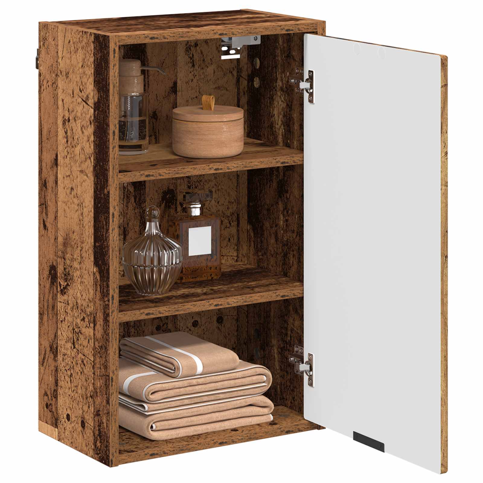 Badkamer Kast Oud Hout 39 x 23,5 x 65 cm Bewerkt hout & Metaal is nu te koop bij PeponiXL, paradijselijk wonen!