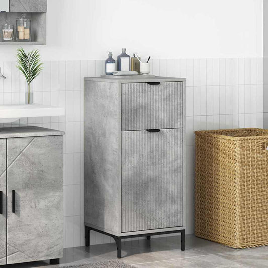 Badkamer Kast met lade met opslag Beton Grijs 39,5 x 36 x 88 cm is nu te koop bij PeponiXL, paradijselijk wonen!