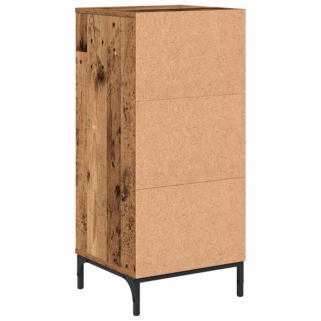 Badkamer Kast Oud Hout 39,5 x 36 x 88 cm Bewerkt hout & Metaal is nu te koop bij PeponiXL, paradijselijk wonen!