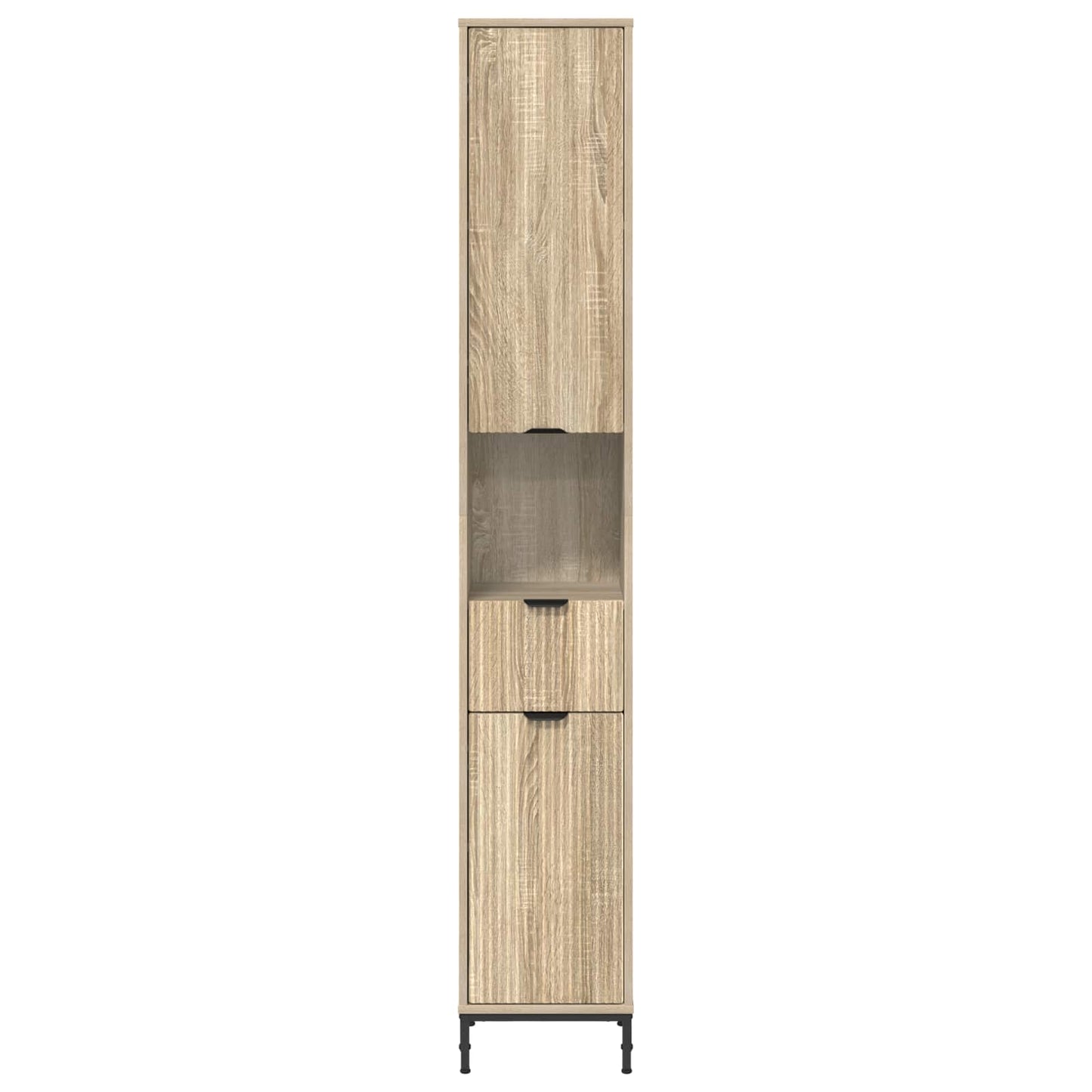 Badkamer Kast met lade Sonoma Eiken 31,5 x 33 x 190 cm is nu te koop bij PeponiXL, paradijselijk wonen!