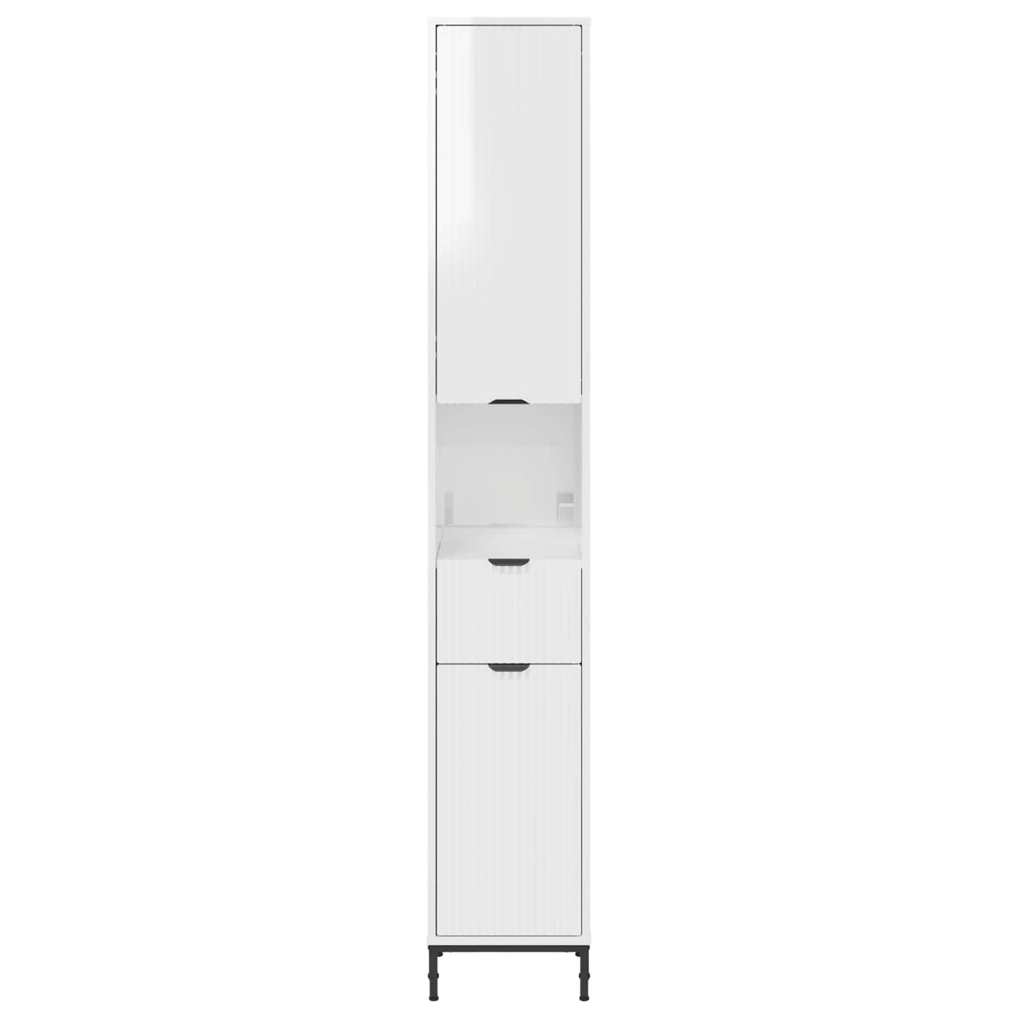 Badkamer Kast met lade Hoogglans wit 31,5 x 33 x 190 cm is nu te koop bij PeponiXL, paradijselijk wonen!