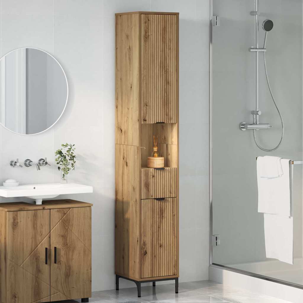 Badkamer Kast Artisan Eiken 31,5 x 33 x 190 cm is nu te koop bij PeponiXL, paradijselijk wonen!