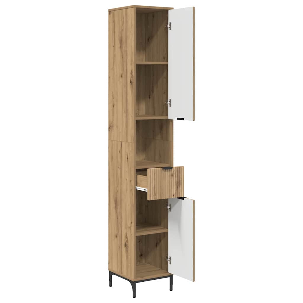 Badkamer Kast Artisan Eiken 31,5 x 33 x 190 cm is nu te koop bij PeponiXL, paradijselijk wonen!