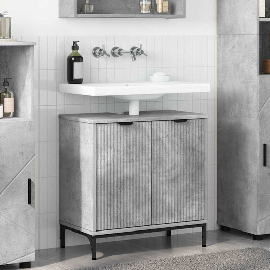 Badkamertenk te kast met opslag Beton Grijs 60,5 x 33,5 x 61 cm is nu te koop bij PeponiXL, paradijselijk wonen!