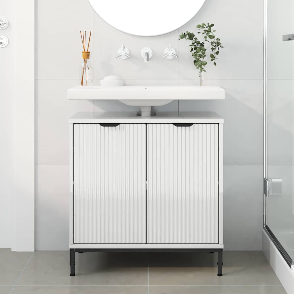 Badkamertenk te kast Hoogglans wit 60,5 x 33,5 x 61 cm is nu te koop bij PeponiXL, paradijselijk wonen!