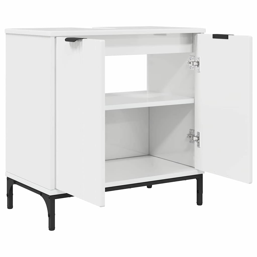 Badkamertenk te kast Hoogglans wit 60,5 x 33,5 x 61 cm is nu te koop bij PeponiXL, paradijselijk wonen!