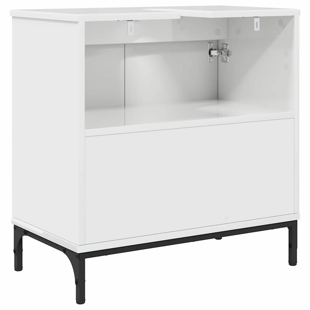 Badkamertenk te kast Hoogglans wit 60,5 x 33,5 x 61 cm is nu te koop bij PeponiXL, paradijselijk wonen!