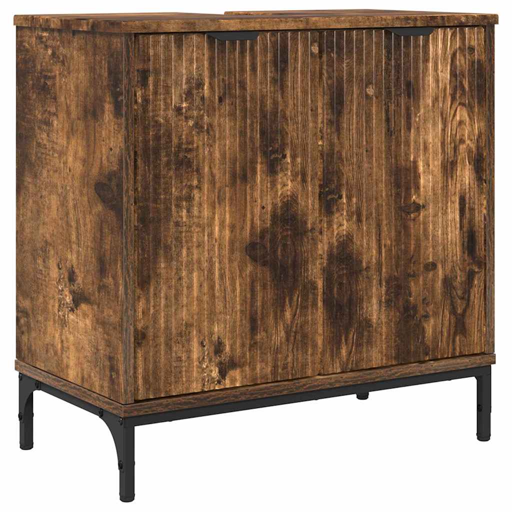 Badkamertenk te kast Gerookt eiken 60,5 x 33,5 x 61 cm is nu te koop bij PeponiXL, paradijselijk wonen!