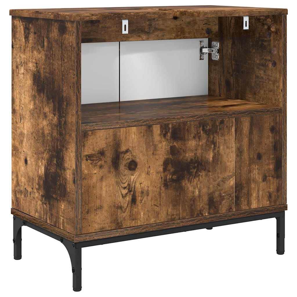 Badkamertenk te kast Gerookt eiken 60,5 x 33,5 x 61 cm is nu te koop bij PeponiXL, paradijselijk wonen!