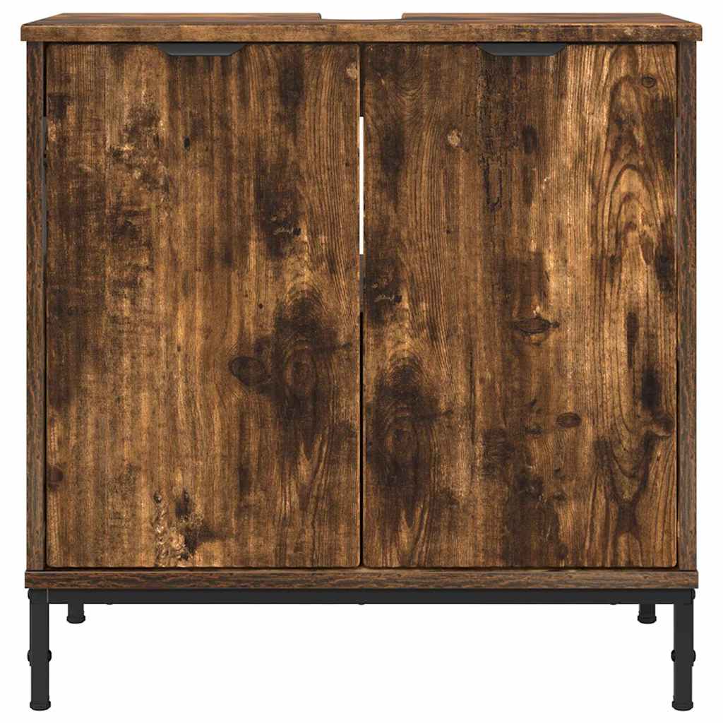 Badkamertenk te kast Gerookt eiken 60,5 x 33,5 x 61 cm is nu te koop bij PeponiXL, paradijselijk wonen!