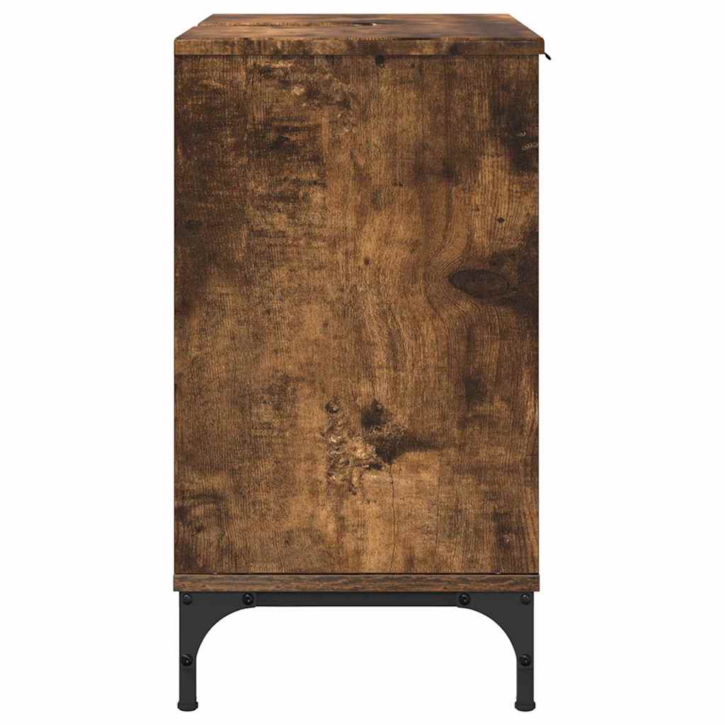 Badkamertenk te kast Gerookt eiken 60,5 x 33,5 x 61 cm is nu te koop bij PeponiXL, paradijselijk wonen!
