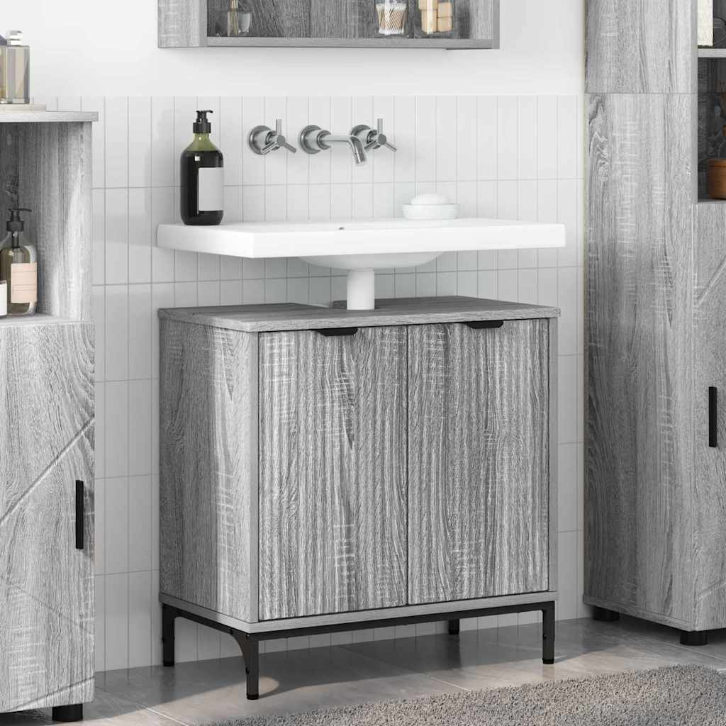 Badkamertenk te kast Grijs Sonoma 60,5 x 33,5 x 61 cm is nu te koop bij PeponiXL, paradijselijk wonen!