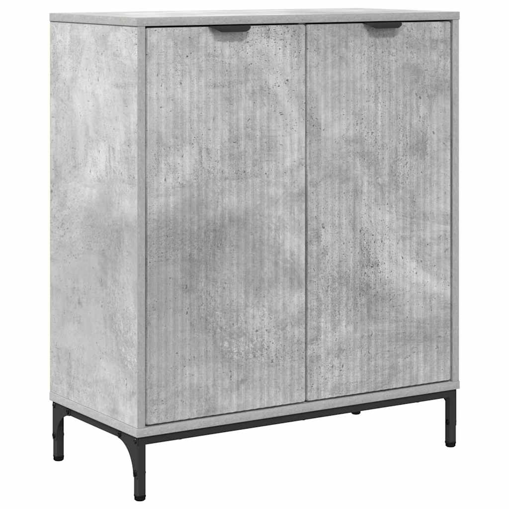Dressoir Beton Grijs 69,5 x 33 x 82 cm Bewerkt hout is nu te koop bij PeponiXL, paradijselijk wonen!