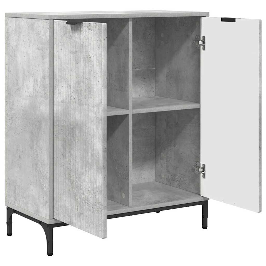 Dressoir Beton Grijs 69,5 x 33 x 82 cm Bewerkt hout is nu te koop bij PeponiXL, paradijselijk wonen!