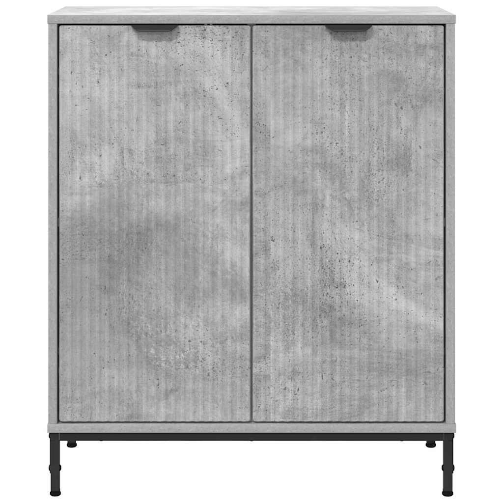 Dressoir Beton Grijs 69,5 x 33 x 82 cm Bewerkt hout is nu te koop bij PeponiXL, paradijselijk wonen!