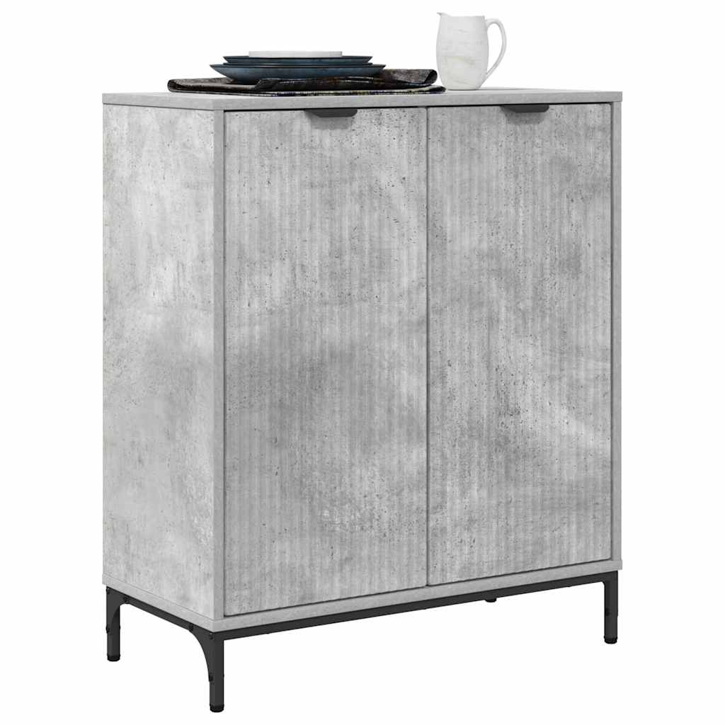 Dressoir Beton Grijs 69,5 x 33 x 82 cm Bewerkt hout is nu te koop bij PeponiXL, paradijselijk wonen!