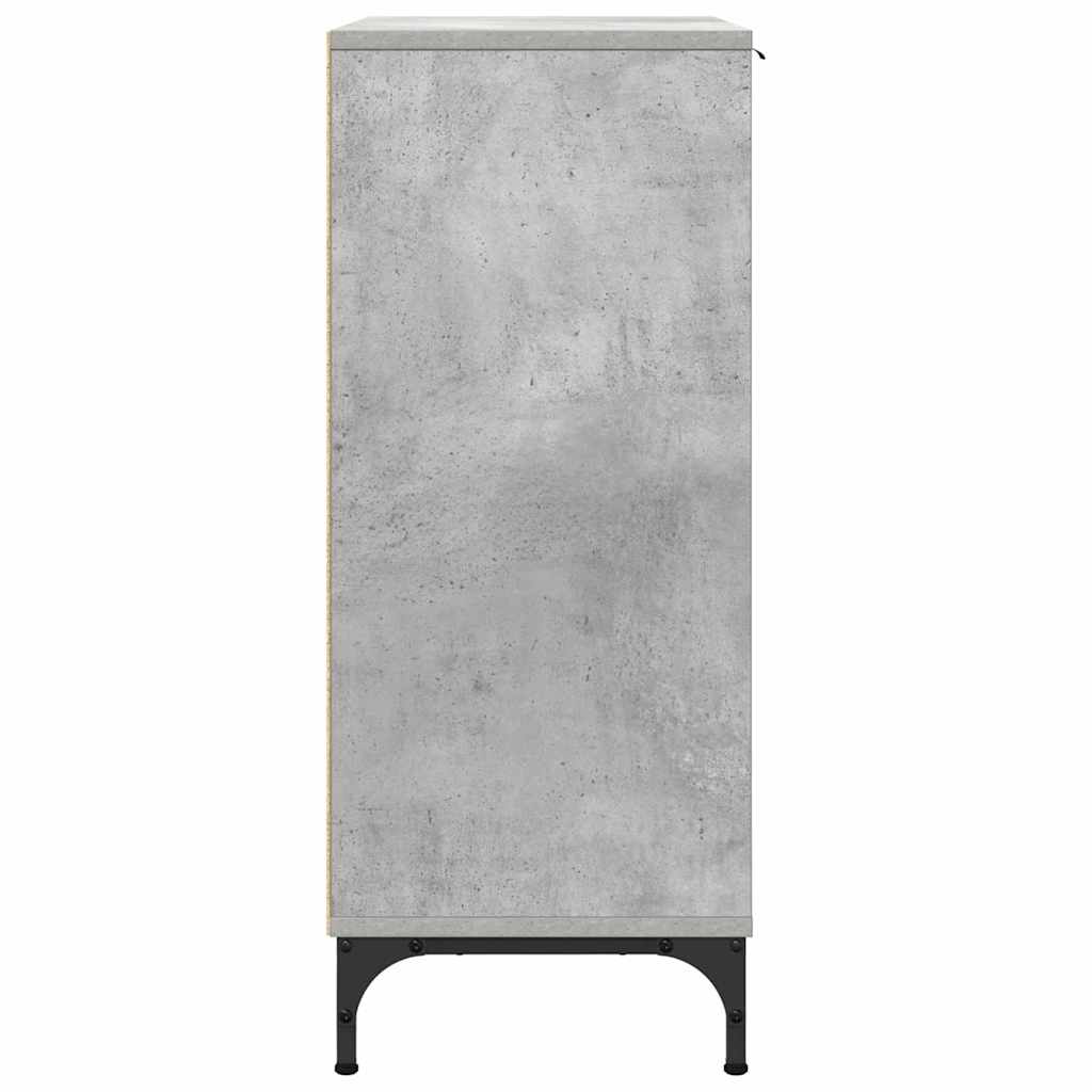 Dressoir Beton Grijs 69,5 x 33 x 82 cm Bewerkt hout is nu te koop bij PeponiXL, paradijselijk wonen!