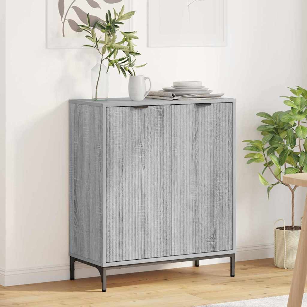 Dressoir Grijs Sonoma 69,5 x 33 x 82 cm Bewerkt hout is nu te koop bij PeponiXL, paradijselijk wonen!