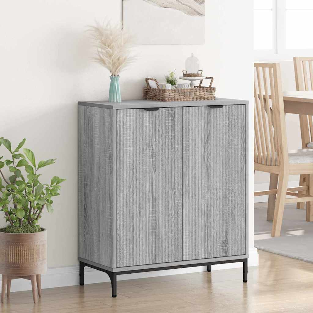 Dressoir Grijs Sonoma 69,5 x 33 x 82 cm Bewerkt hout is nu te koop bij PeponiXL, paradijselijk wonen!