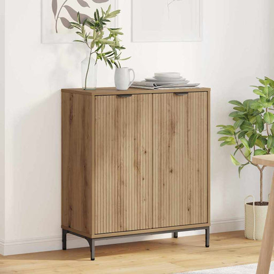 Dressoir Artisan Eiken 69,5 x 33 x 82 cm Bewerkt hout is nu te koop bij PeponiXL, paradijselijk wonen!