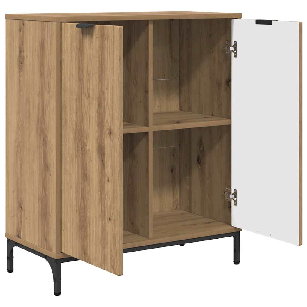 Dressoir Artisan Eiken 69,5 x 33 x 82 cm Bewerkt hout is nu te koop bij PeponiXL, paradijselijk wonen!