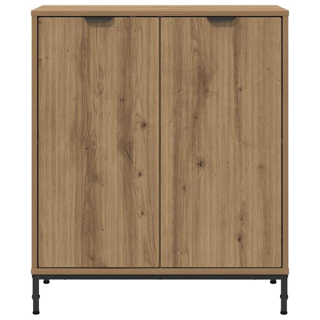 Dressoir Artisan Eiken 69,5 x 33 x 82 cm Bewerkt hout is nu te koop bij PeponiXL, paradijselijk wonen!