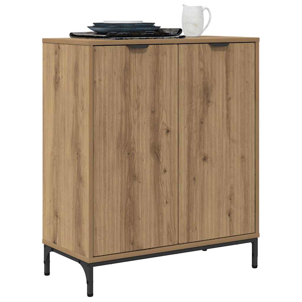 Dressoir Artisan Eiken 69,5 x 33 x 82 cm Bewerkt hout is nu te koop bij PeponiXL, paradijselijk wonen!