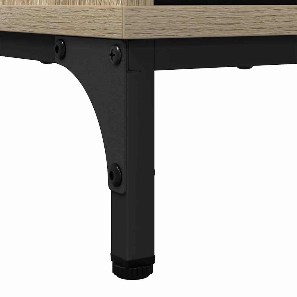 Dressoir met lade Sonoma Eiken 79,5 x 33 x 82 cm Bewerkt hout is nu te koop bij PeponiXL, paradijselijk wonen!