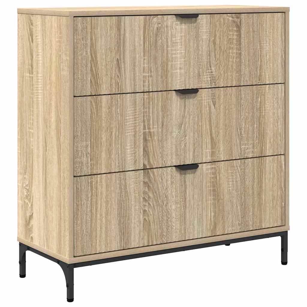 Dressoir met lade Sonoma Eiken 79,5 x 33 x 82 cm Bewerkt hout is nu te koop bij PeponiXL, paradijselijk wonen!