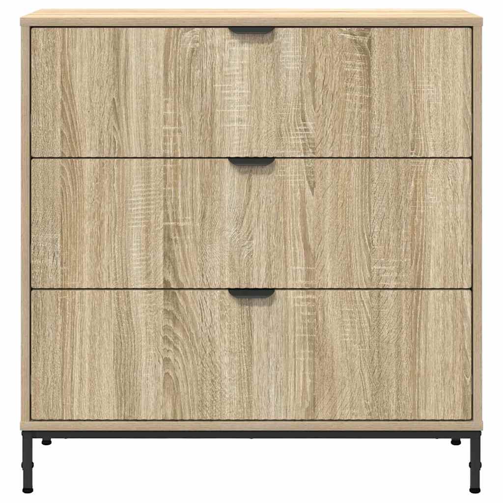 Dressoir met lade Sonoma Eiken 79,5 x 33 x 82 cm Bewerkt hout is nu te koop bij PeponiXL, paradijselijk wonen!