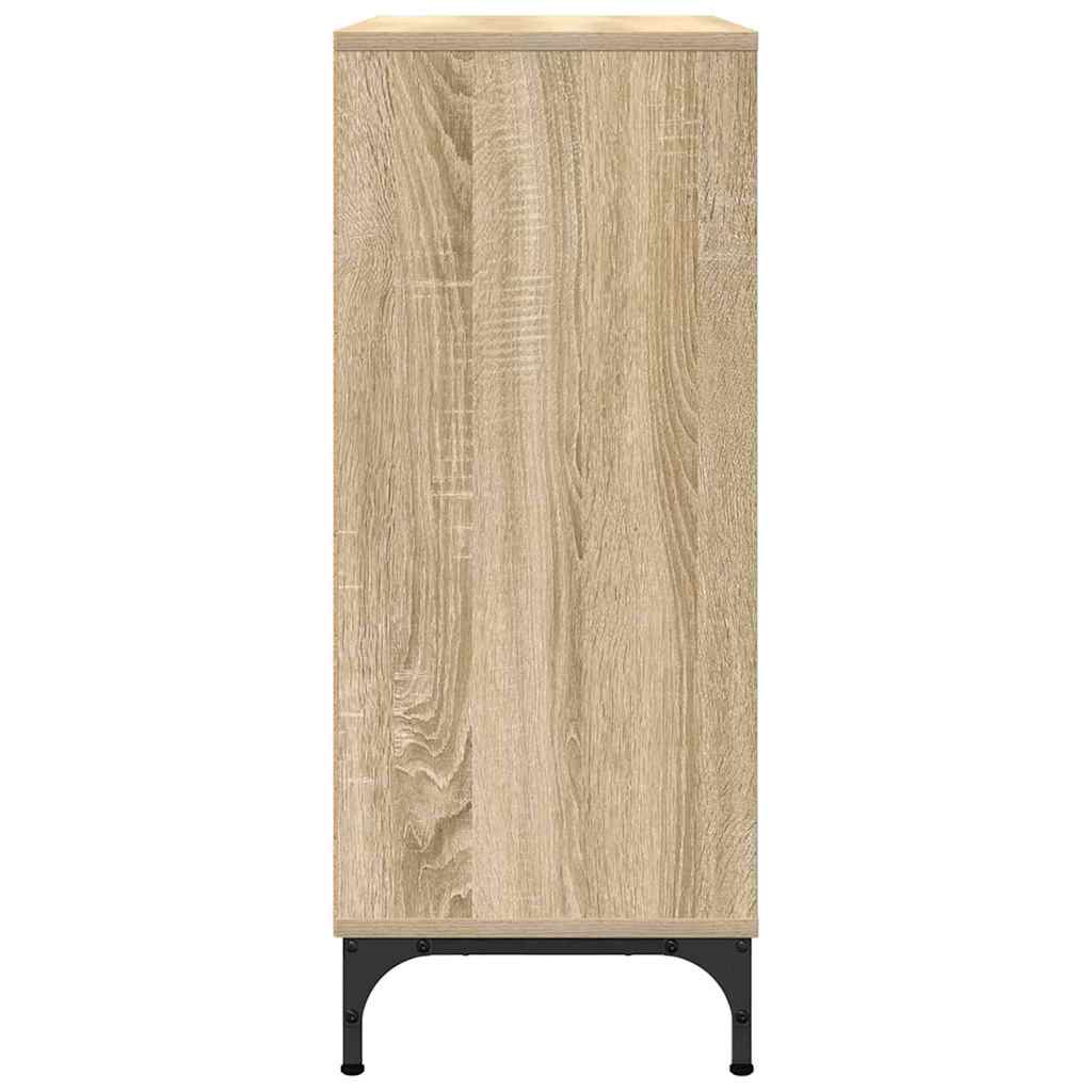 Dressoir met lade Sonoma Eiken 79,5 x 33 x 82 cm Bewerkt hout is nu te koop bij PeponiXL, paradijselijk wonen!