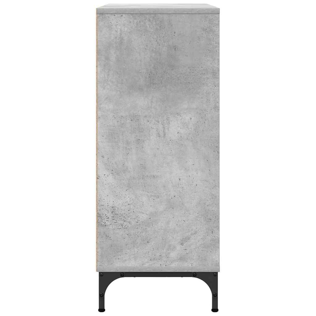 Dressoir met lade Beton Grijs 79,5 x 33 x 82 cm Bewerkt hout is nu te koop bij PeponiXL, paradijselijk wonen!