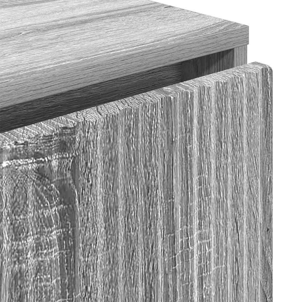Dressoir met lade Grijs Sonoma 79,5 x 33 x 82 cm Bewerkt hout is nu te koop bij PeponiXL, paradijselijk wonen!