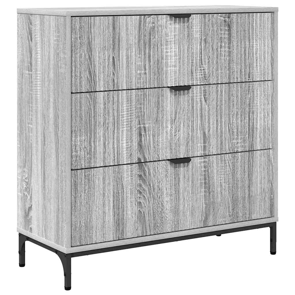 Dressoir met lade Grijs Sonoma 79,5 x 33 x 82 cm Bewerkt hout is nu te koop bij PeponiXL, paradijselijk wonen!