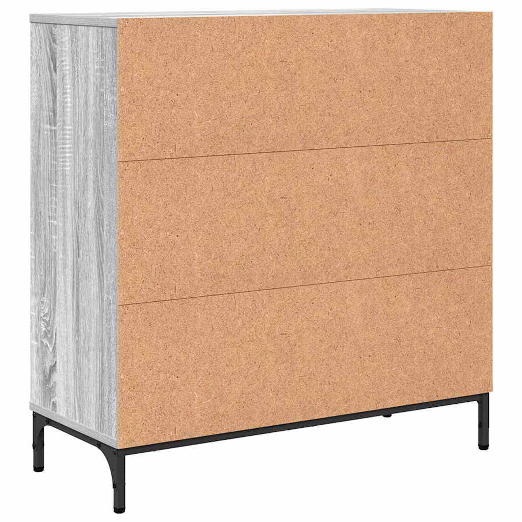 Dressoir met lade Grijs Sonoma 79,5 x 33 x 82 cm Bewerkt hout is nu te koop bij PeponiXL, paradijselijk wonen!