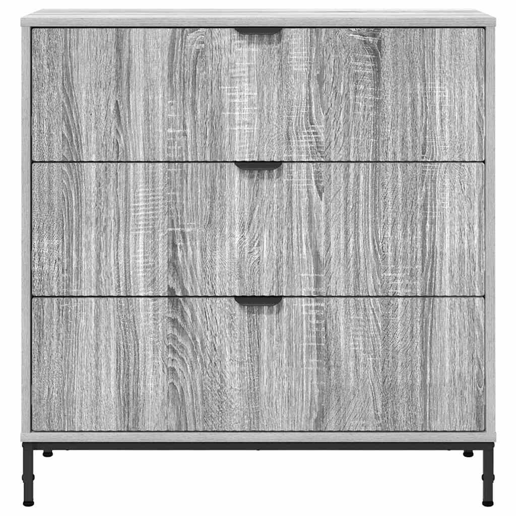 Dressoir met lade Grijs Sonoma 79,5 x 33 x 82 cm Bewerkt hout is nu te koop bij PeponiXL, paradijselijk wonen!