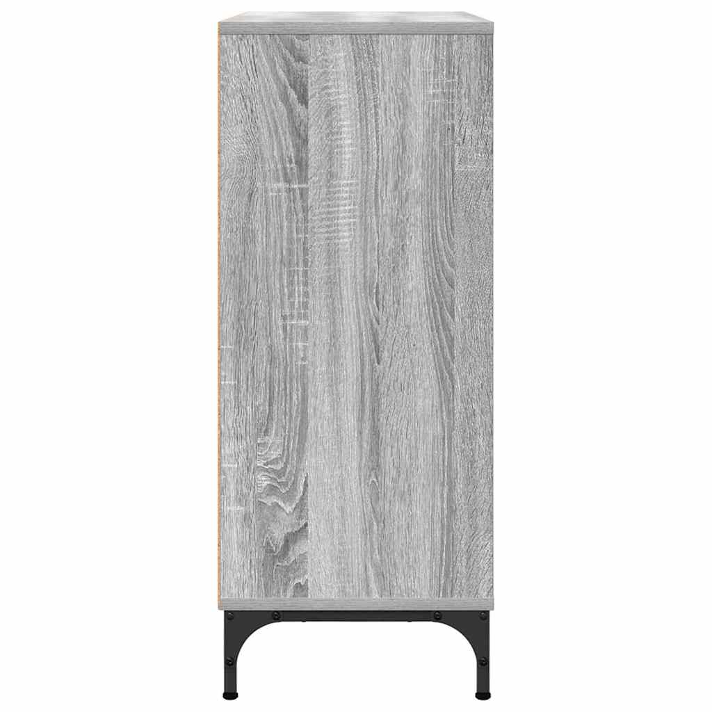 Dressoir met lade Grijs Sonoma 79,5 x 33 x 82 cm Bewerkt hout is nu te koop bij PeponiXL, paradijselijk wonen!