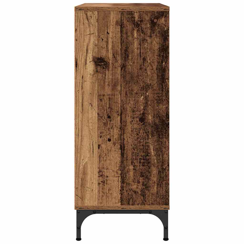 Dressoir met lade Oudhout 79,5 x 33 x 82 cm Bewerkt hout is nu te koop bij PeponiXL, paradijselijk wonen!