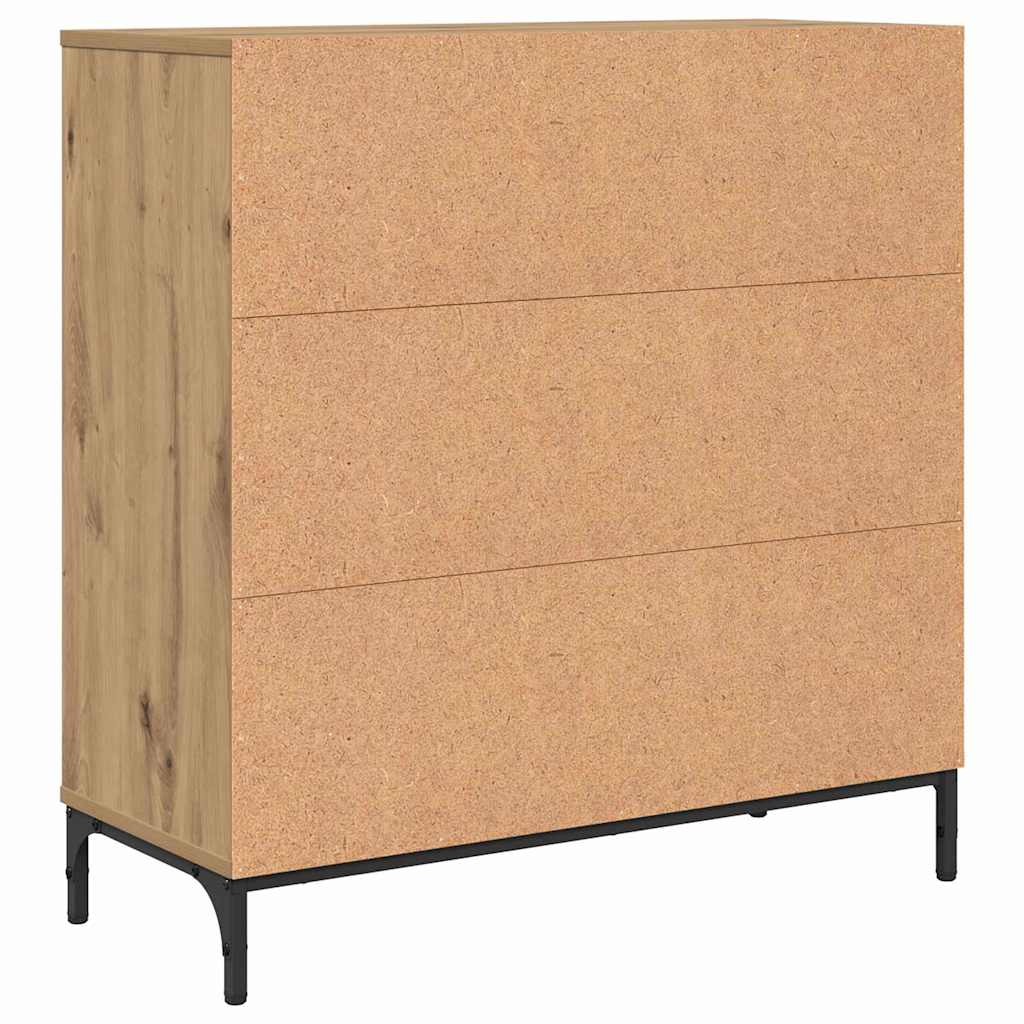 Dressoir met lade Artisan Eiken 79,5 x 33 x 82 cm Bewerkt hout is nu te koop bij PeponiXL, paradijselijk wonen!