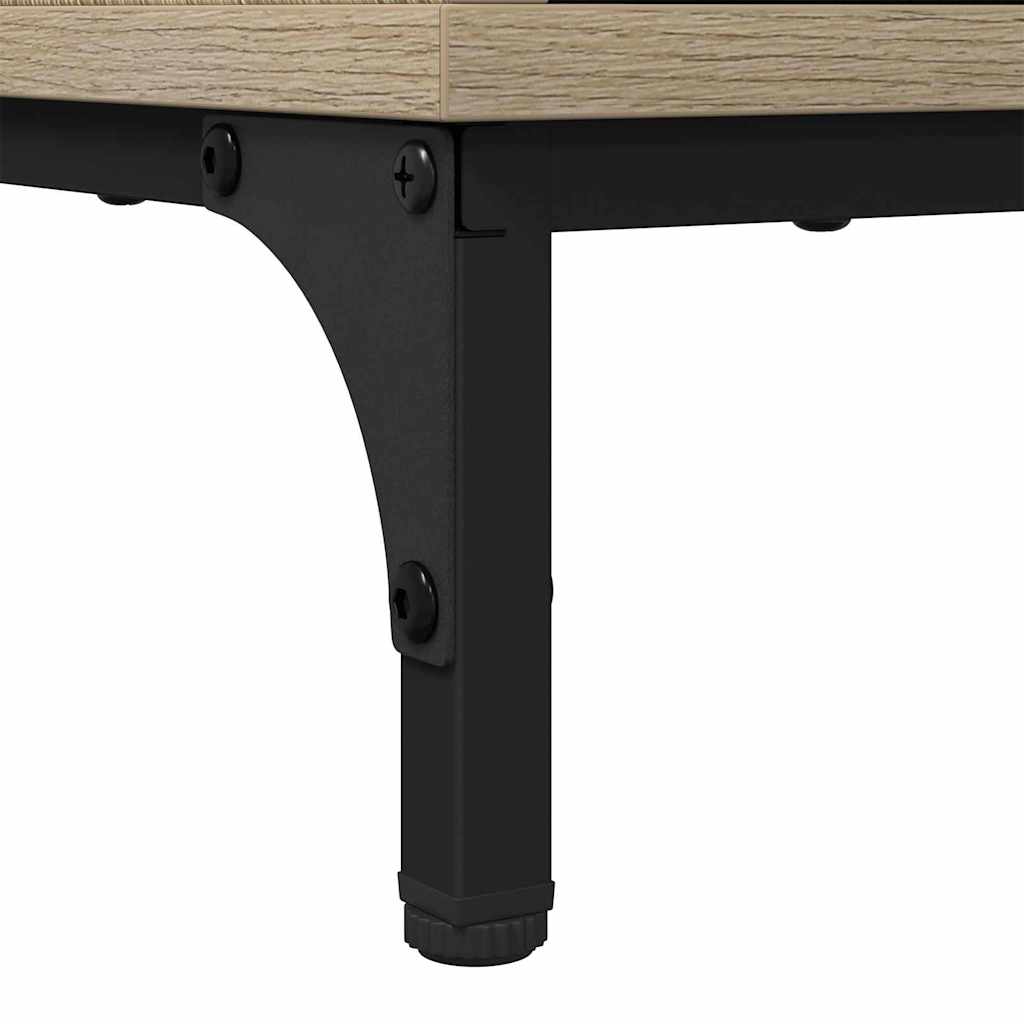 Salontafel met lade Sonoma Eiken 90 x 49 x 46 cm Bewerkt hout is nu te koop bij PeponiXL, paradijselijk wonen!
