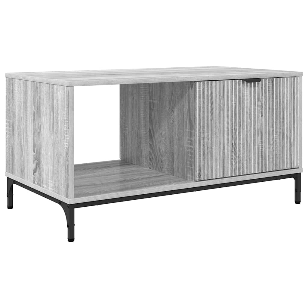 Salontafel met lade Grijs Sonoma 90 x 49 x 46 cm Bewerkt hout is nu te koop bij PeponiXL, paradijselijk wonen!