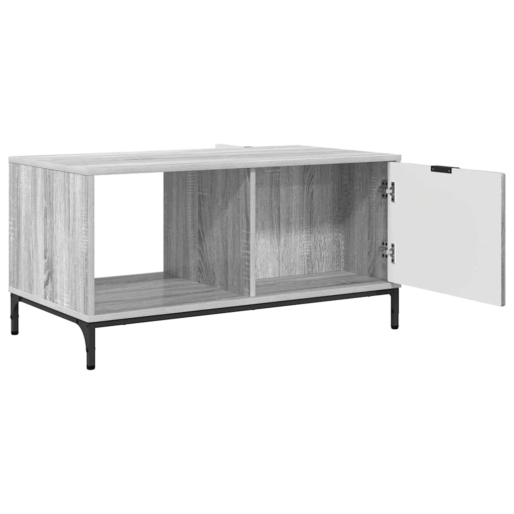 Salontafel met lade Grijs Sonoma 90 x 49 x 46 cm Bewerkt hout is nu te koop bij PeponiXL, paradijselijk wonen!
