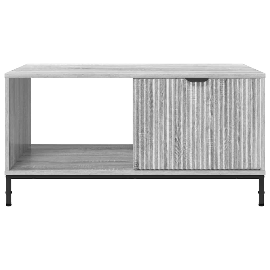 Salontafel met lade Grijs Sonoma 90 x 49 x 46 cm Bewerkt hout is nu te koop bij PeponiXL, paradijselijk wonen!