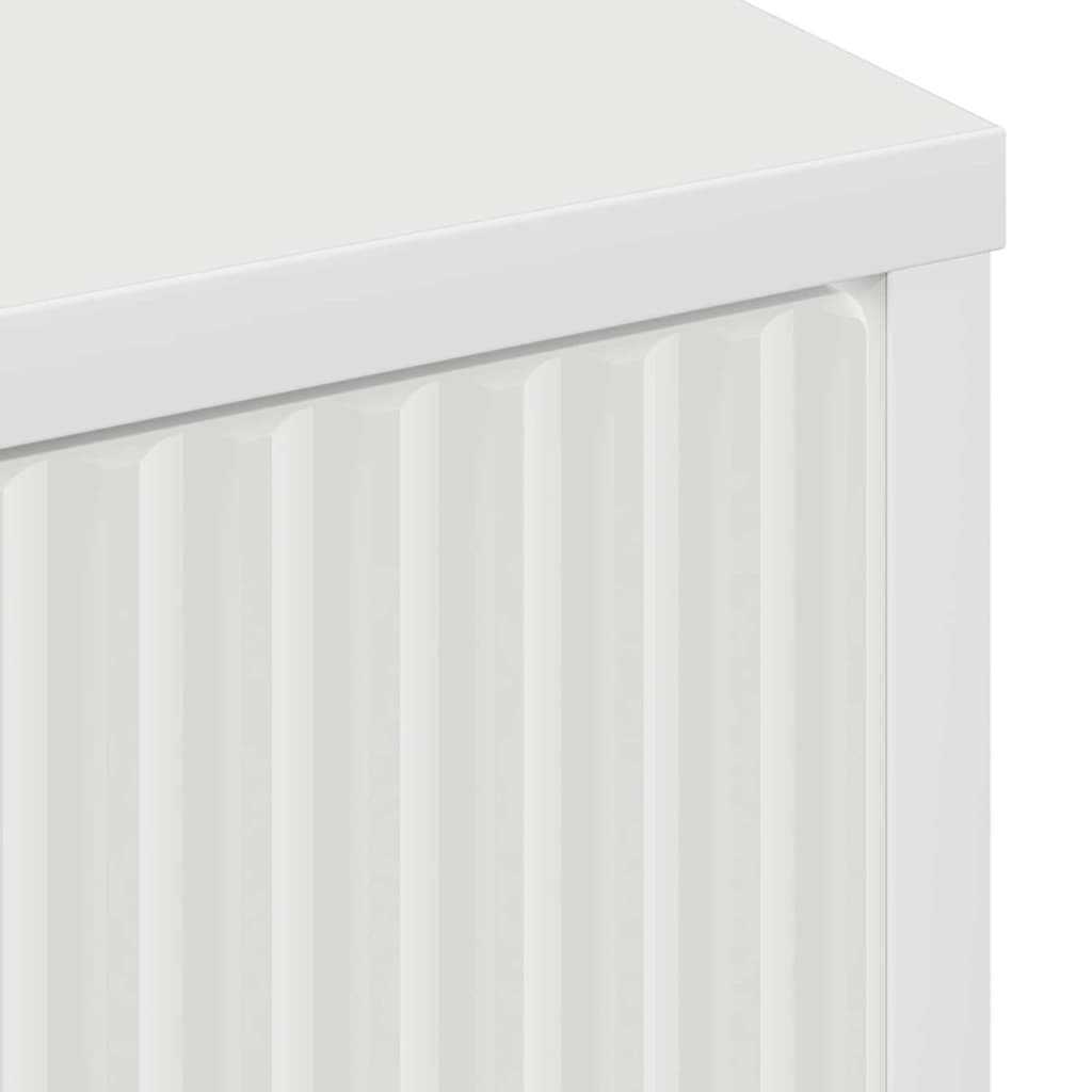 Dressoir met lade Wit 89,5 x 33 x 82 cm Bewerkt hout is nu te koop bij PeponiXL, paradijselijk wonen!