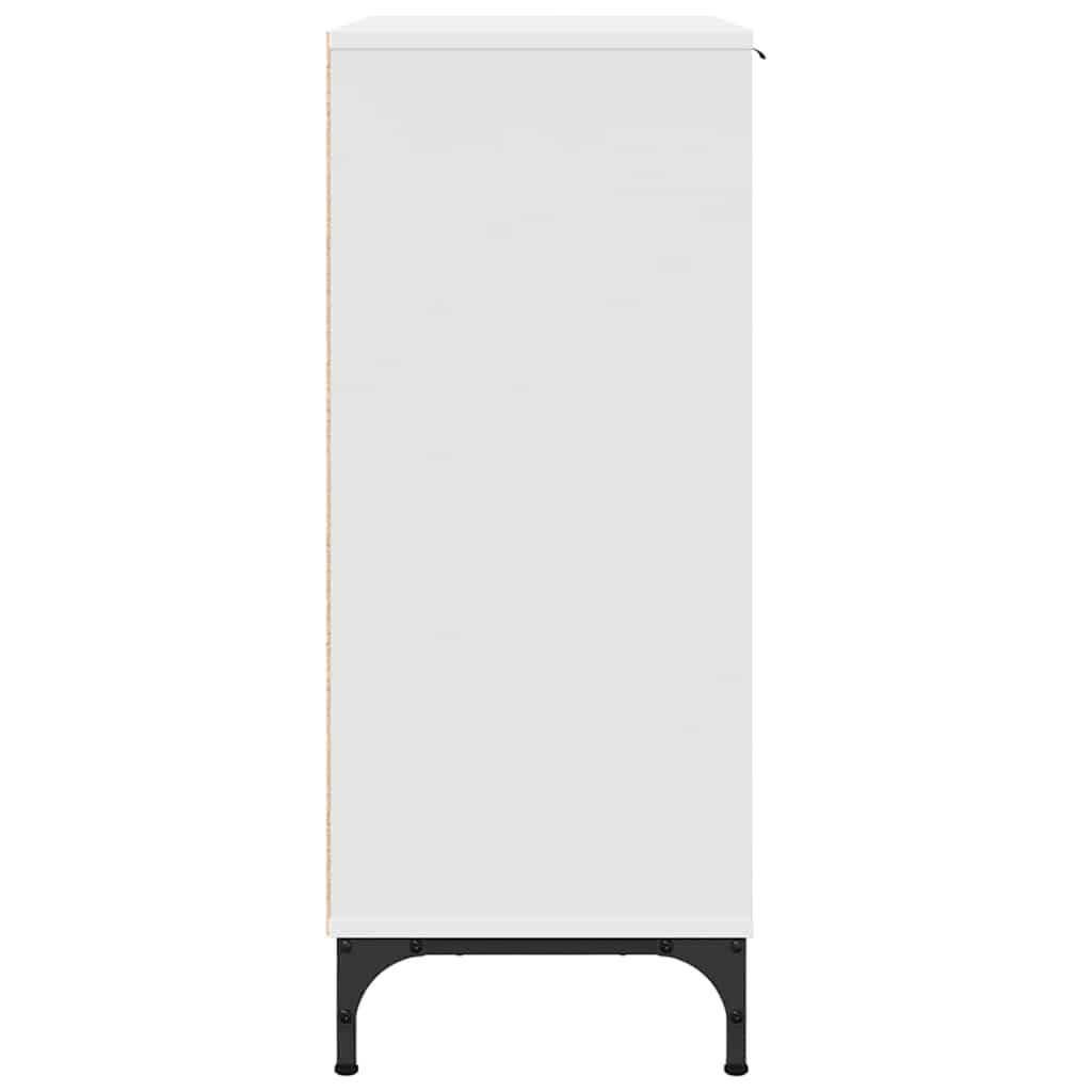 Dressoir met lade Wit 89,5 x 33 x 82 cm Bewerkt hout is nu te koop bij PeponiXL, paradijselijk wonen!