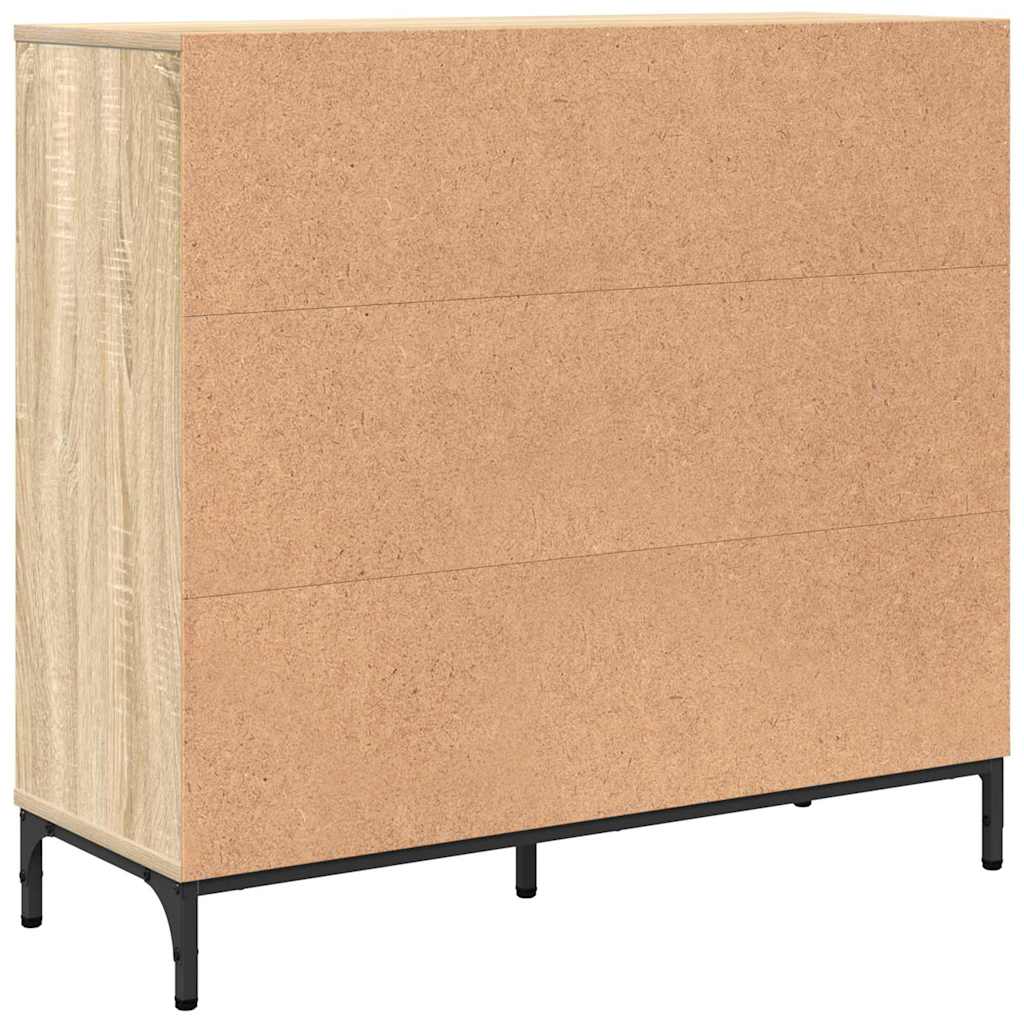 Dressoir met lade Sonoma Eiken 89,5 x 33 x 82 cm Bewerkt hout is nu te koop bij PeponiXL, paradijselijk wonen!
