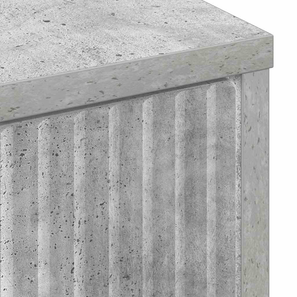 Dressoir met lade Beton Grijs 89,5 x 33 x 82 cm Bewerkt hout is nu te koop bij PeponiXL, paradijselijk wonen!