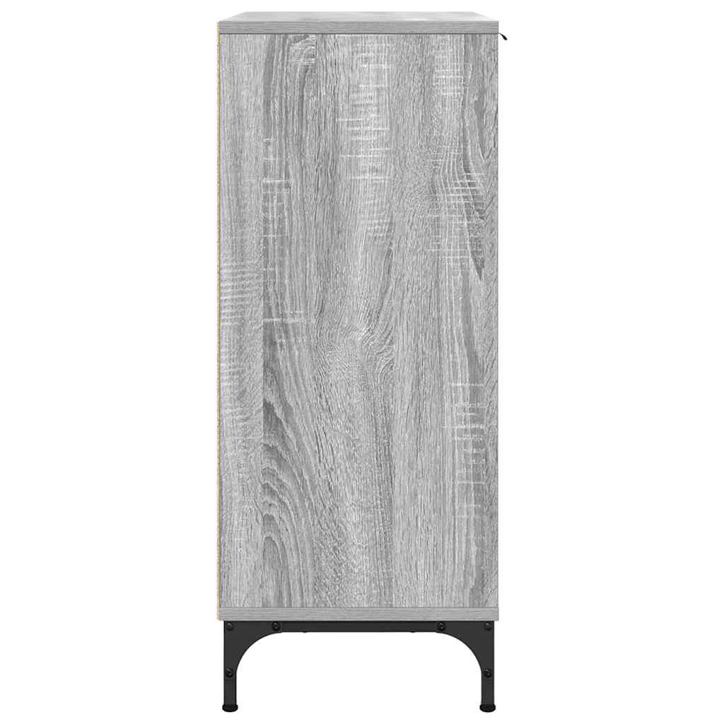Dressoir met lade Grijs Sonoma 89,5 x 33 x 82 cm Bewerkt hout is nu te koop bij PeponiXL, paradijselijk wonen!